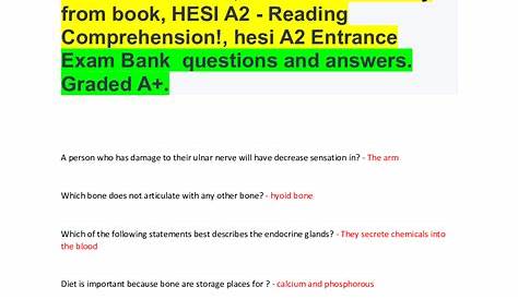 hesi a2 version 1 and 2