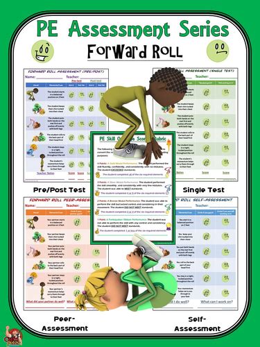 Pe Assessment Series Forward Roll 4 Versions Teaching Resources