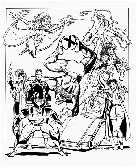Books And Comic Books Coloring Pages For Adults Cartoon Coloring