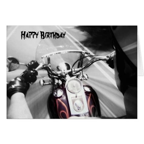 Happy Birthday Biker Card