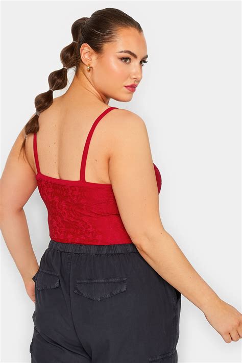 Plus Size Limited Collection Red Lace Bodysuit Yours Clothing
