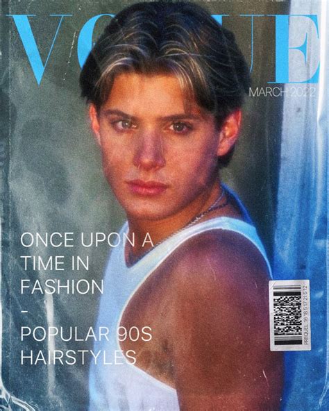 A Fanart Of Young Jensen Ackles In A Vintage Magazine Cover