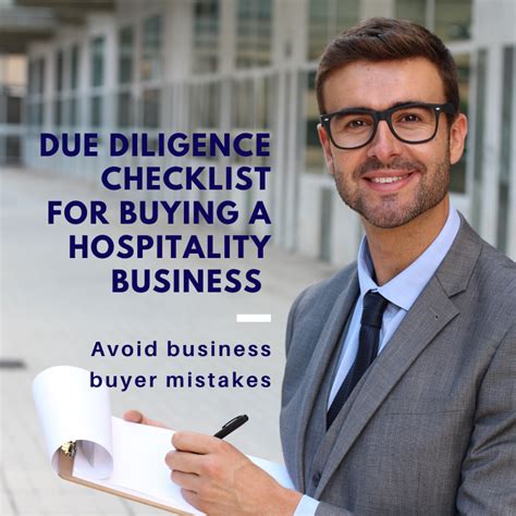 Due Diligence Checklist For Buying A Hospitality Business Big Hat