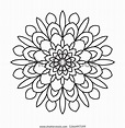 Easy Mandala Coloring Page Beginner Seniors Stock Illustration 1266497599