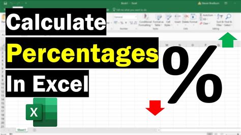Calculate Percentages In Excel Change Of Total Youtube
