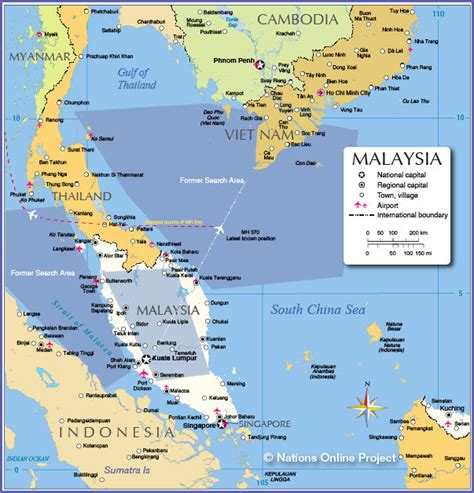 Detailed Map Of Malaysia Peninsular Maps Of The World