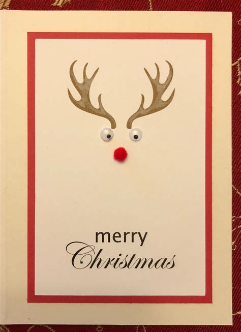 Handmade Simple Christmas Card Simple Christmas Card Simple