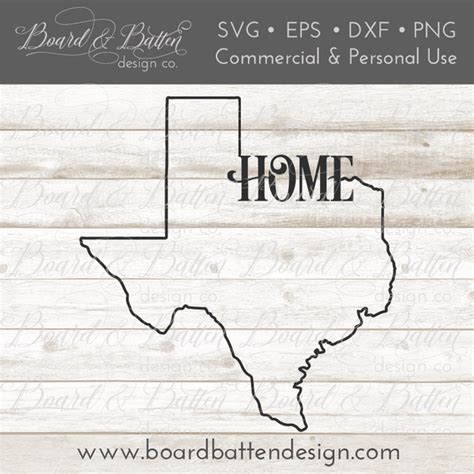 State Outline Home Svg File Tx Texas Board And Batten Design Co
