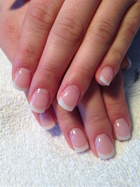 Perfect French Gel Nails Full Sculpted Wedding Nails Manucure