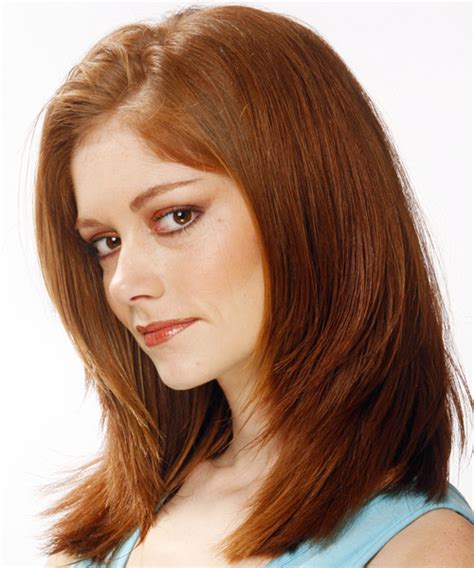 Which is the best hairstyle for long hair? Long Straight Auburn Brunette Hairstyle