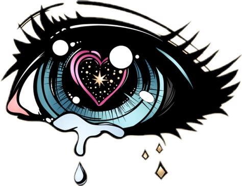Download Tears Sticker Anime Eyes Crying Drawing Hd