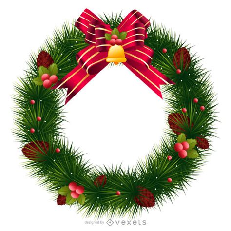 Christmas Wreath Vector At Getdrawings Free Download