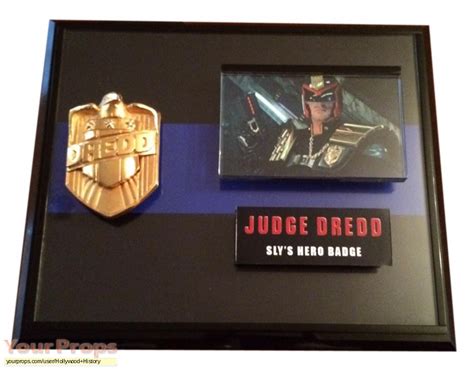 Judge Dredd Judge Dredd S Slyvester Stallone Badge Original Movie Prop