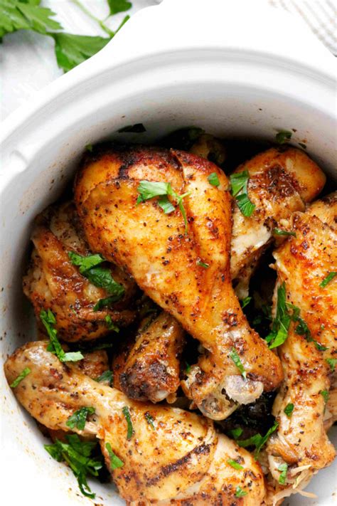 Crock Pot Chicken Legs Recipe 5 Minutes To Prep The Anthony Kitchen