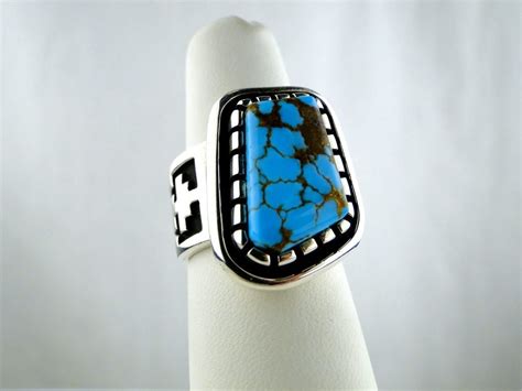 Handmade Turquoise Sterling Silver Ring By Alvin Tso Sold Sedona By