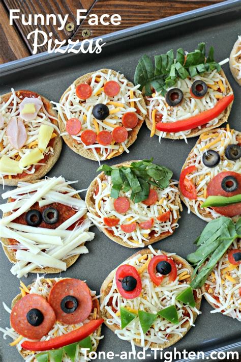 Maybe you would like to learn more about one of these? Funny Face Pizzas | Tone and Tighten