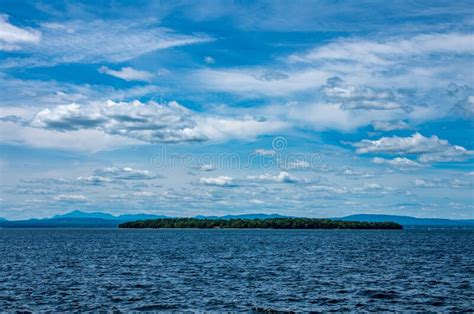Lake Champlain From On A Boat Stock Photo Image Of Plants Distance