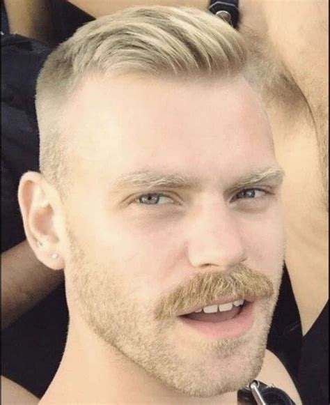 10 Blonde Mustache Looks New Celebrity Style Ideas Bald And Beards