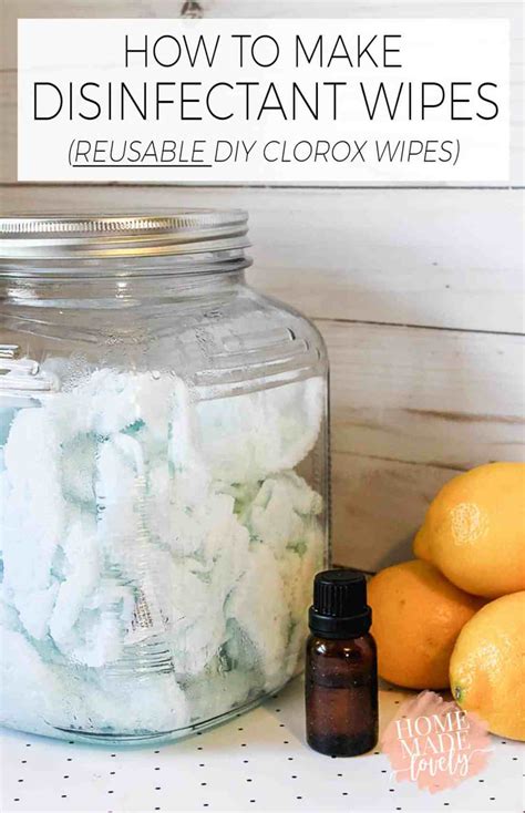 Hydrogen peroxide is also widely known to be a disinfectant when used straight from the bottle; How to Make Disinfectant Wipes / Reusable DIY Clorox Wipes