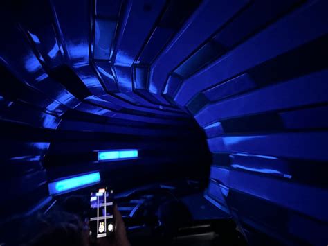 Video Iconic Space Mountain Tunnel Lighting Effect Barely Working At