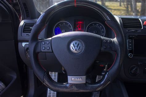 Ezt Carbon Fiber Perforated Steering Wheel Vw Mk5 Eurozone Tuning