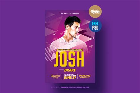 Free Flyer Template Psd For Photoshop On Behance