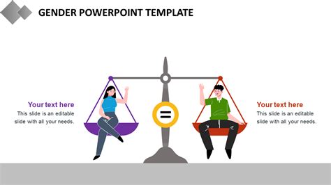 Professional Gender Powerpoint Template Slide Design 2 Node