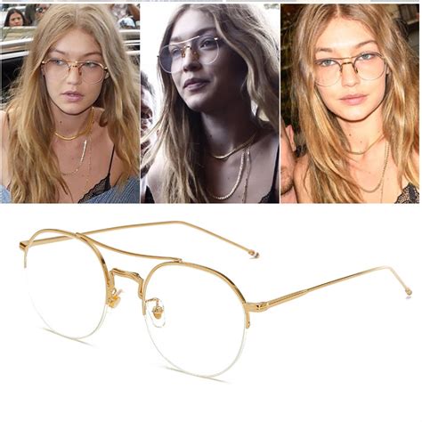 Rbuddy 2019 Gold Glasses Frames Full Rim Plain Eye Glasses Frame For