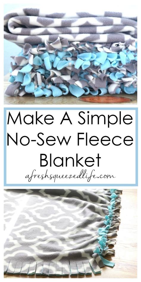 Tied Fleece Blanket A Tutorial A Fresh Squeezed Life In 2020