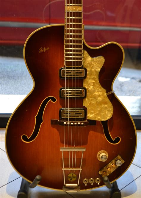 Hofner President 463 Es 3 1962 Sunburst Guitar For Sale Rome Vintage