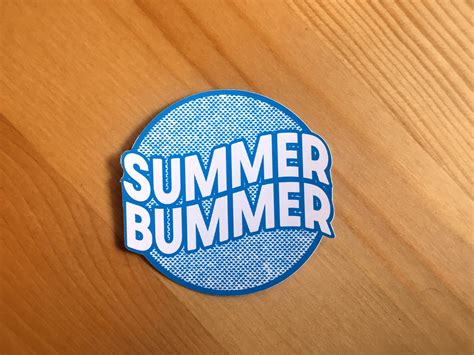 Summer Bummer 3x3 Sticker T For Laptops Planners And Etsy