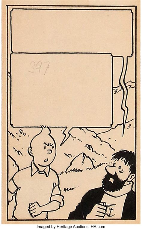 Original Tintin Art By Hergé May Sell For Over £500000 In Heritages