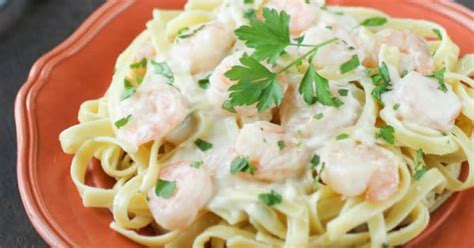 Half and half or whipping cream 1 c. 10 Best Shrimp Fettuccine Alfredo with Cream Cheese ...