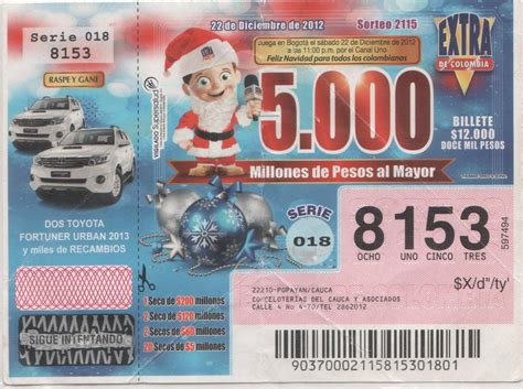 Son muchísimos secos revisa con atención, esta noche puede ser extraordinaria. Loterias de Colombia: EXTRA DE COLOMBIA