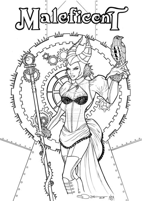 Femme fatales, steampunk, goth and fantasy girls coloring book by penny farthing graphics on amazon.com. steampunk coloring pages - Google Search | Steampunk ...