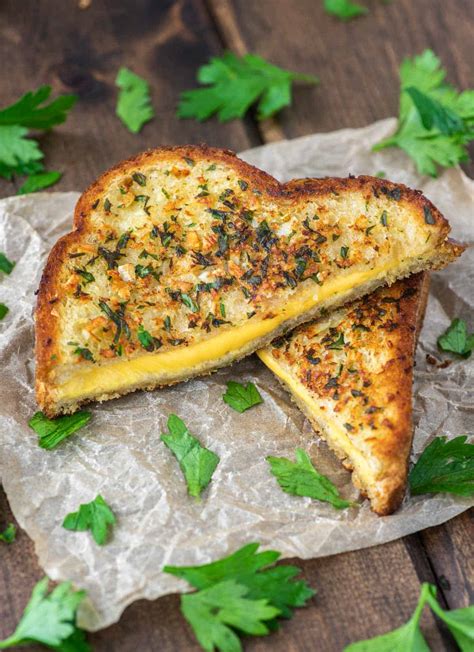 Garlic Bread Grilled Cheese Recipe Chisel And Fork