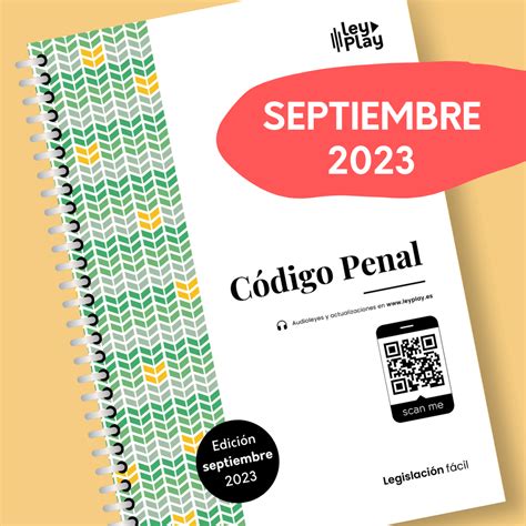 Código Penal Español【septiembre 2023】 Cp Boe