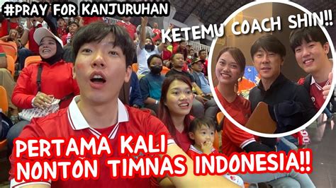 Prayforkanjuruhan🎗reaksi Suami Korea Pertama Kali Nonton Timnas Indonesia 🇮🇩 Youtube