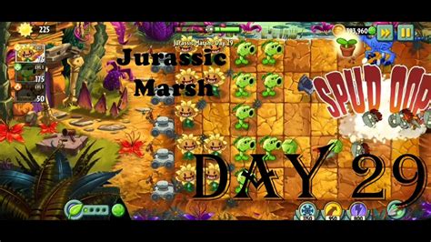 Jurassic Marsh Day 29 Plants Vs Zombies 2 Youtube