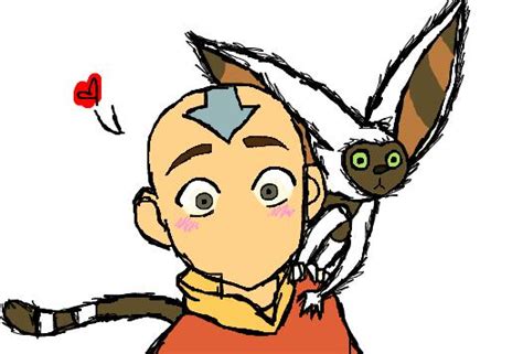 Aang And Momo By Mizzytwo On Deviantart