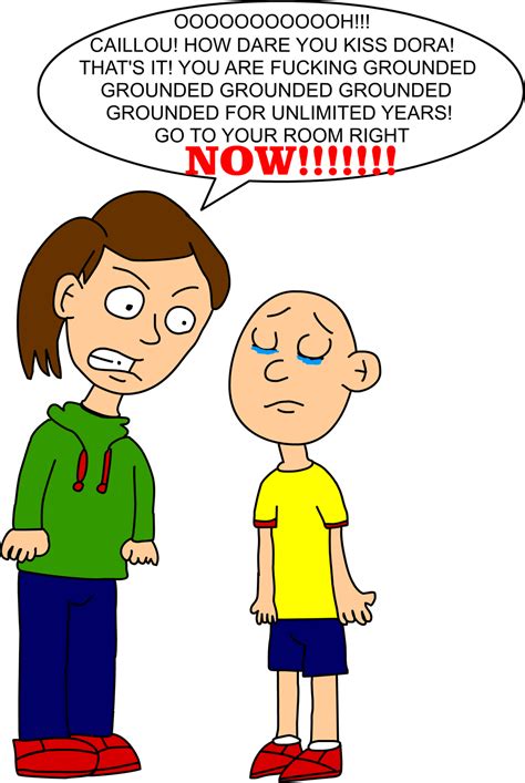 My Drawing Of Caillou Gets Grounded By Bartsimpsonfan2015 On Deviantart