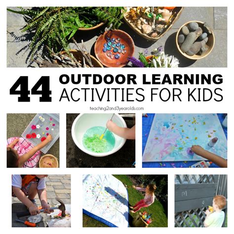 Ways To Learn Outside Outdoor Learning Activities Preschool Outdoor