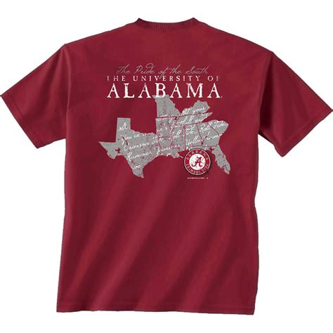 Alabama The Pride Of The South T Shirt Alabama Crimson Tide T Shirt