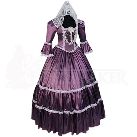 Colonial Victorian Era Dress Gothic Renaissance Medieval Period Gown