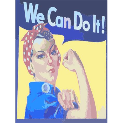 We Can Do It Vector Poster Free Svg