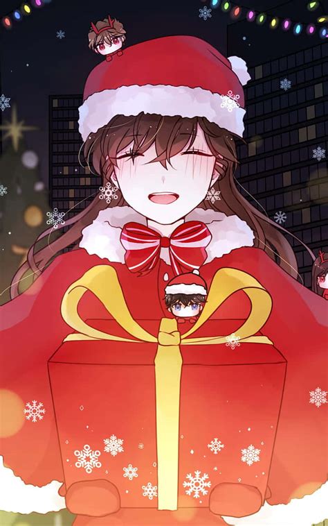 Download Christmas Anime Pfp Of Girl With T Wallpaper
