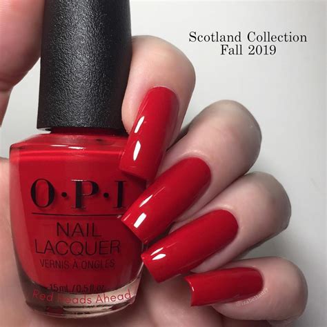 opi red heads ahead nails nail polish red nails