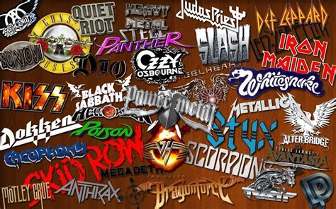 Metalcore Band Logos Collage