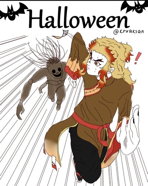 Rengoku On Halloween By Kruaksananasko On Deviantart