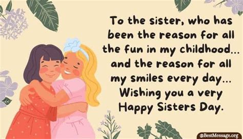Happy Sisters Day Wishes Messages Sister Quotes 2023
